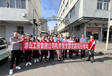 创建文明城市党员先行-凉山工投集团公司机关支部开展主题党日活动